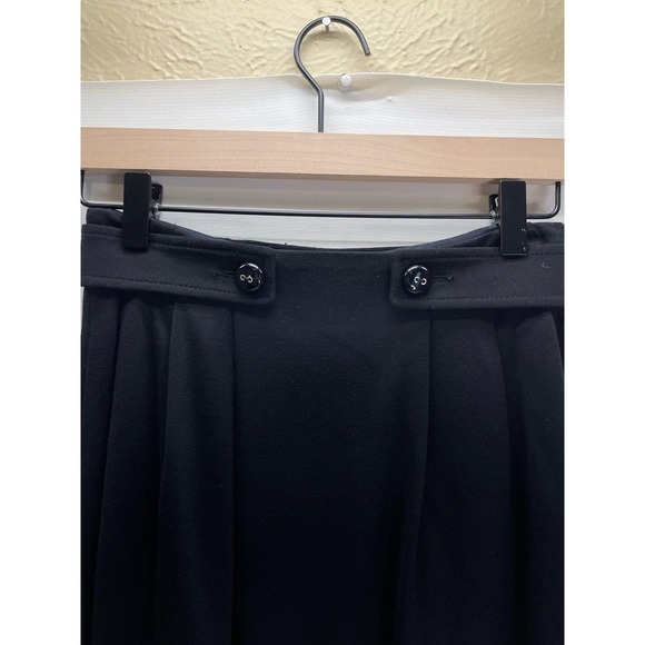 Moschino Cheap and Chic Black Pleated Straight Skirt Knee Length Size 40 / US 6 - Picture 2 of 7